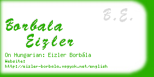 borbala eizler business card